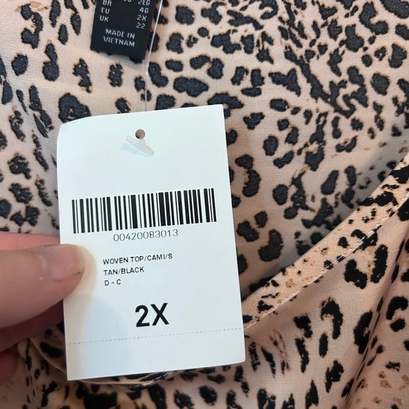 Forever 21 Plus Leopard Print Adjustable Strap Tank Top NWT - Picture 6 of 11